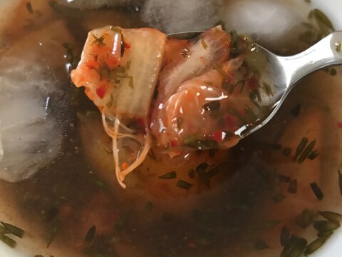 ギバサ入り冷製キムチスープ